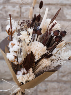 A bouquet of dried flowers